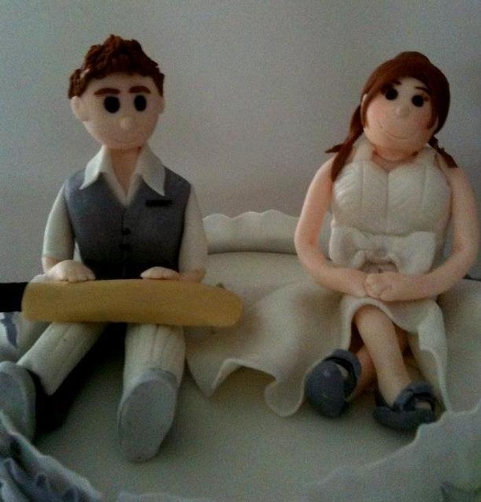 My first personalised Bride & Groom toppers