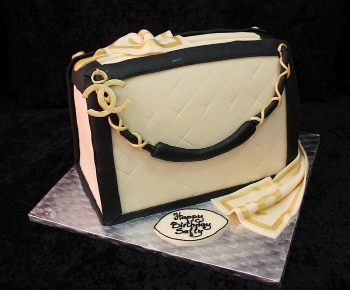 Chanel handbag cake