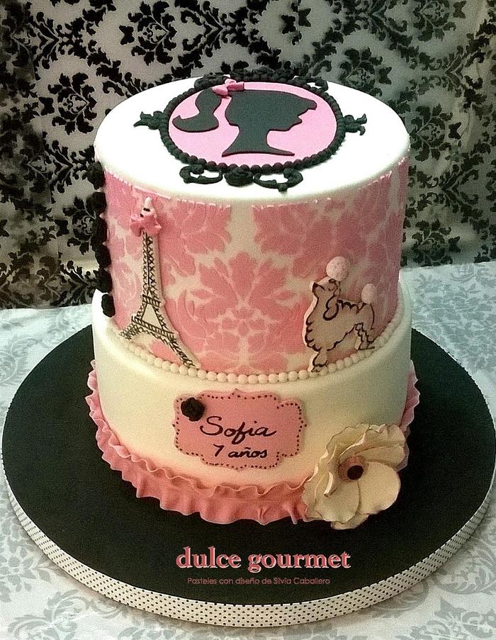 Parisian Barbie cake