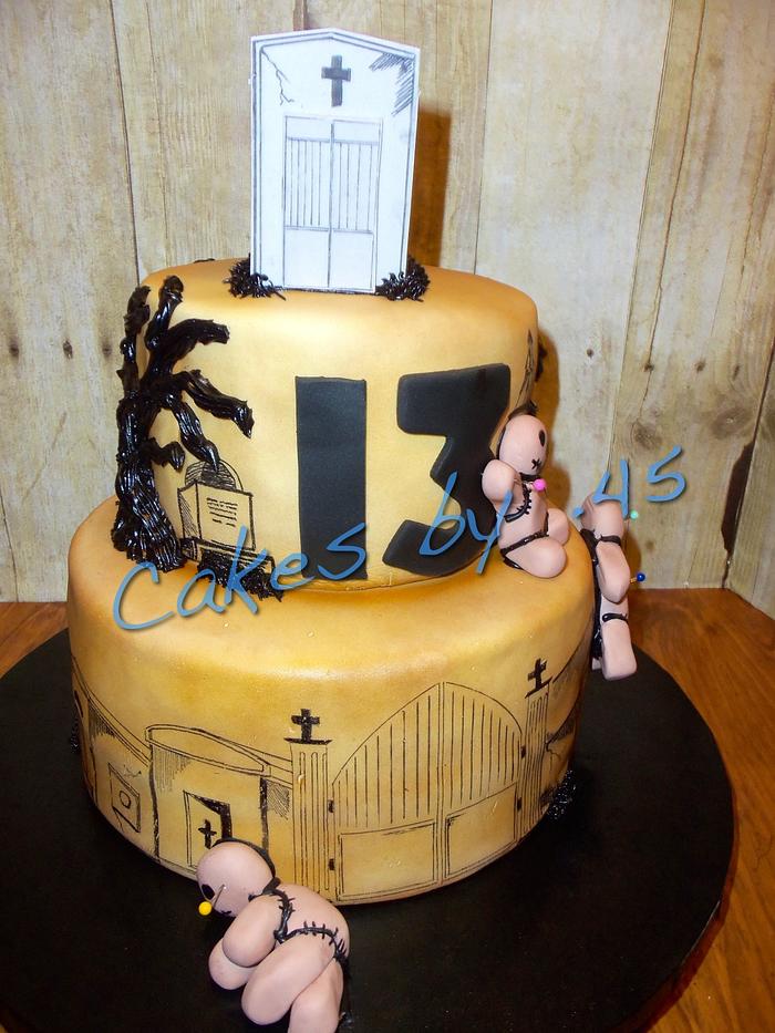 13th Birthday Voodoo Cake