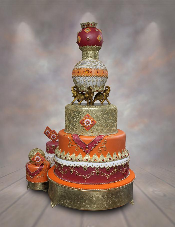 Indian Themed Cake