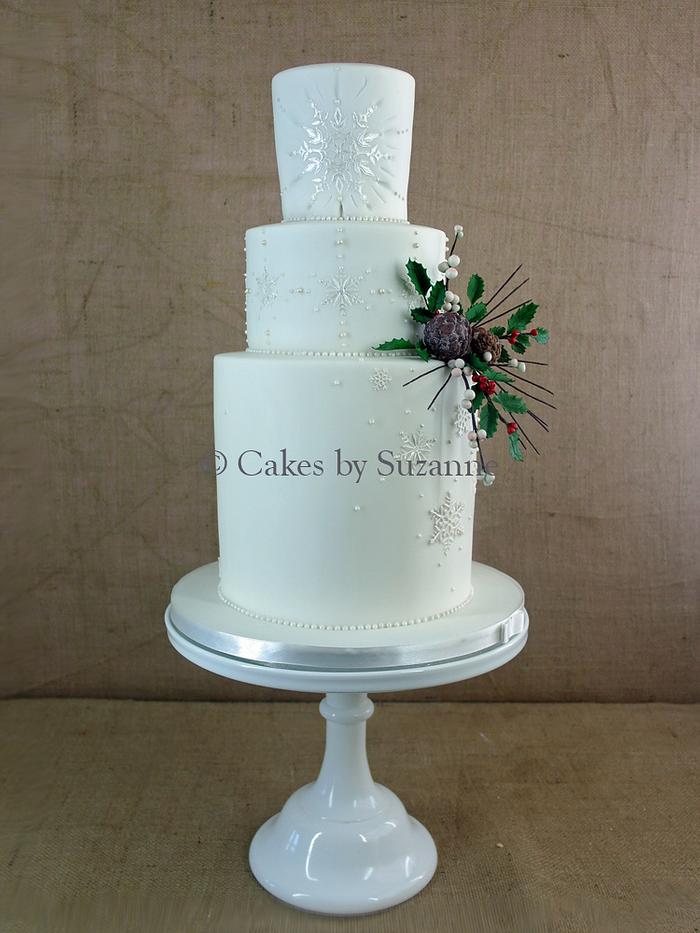 Winter wedding cake...