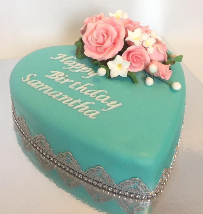 Tiffany inspired birthday cake. 