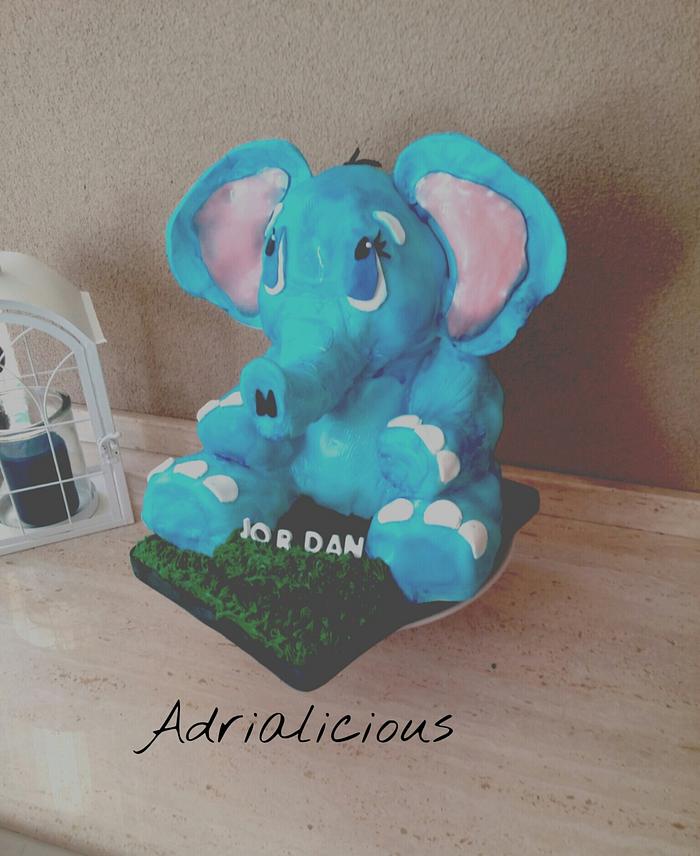 Elephant 3D cake 
