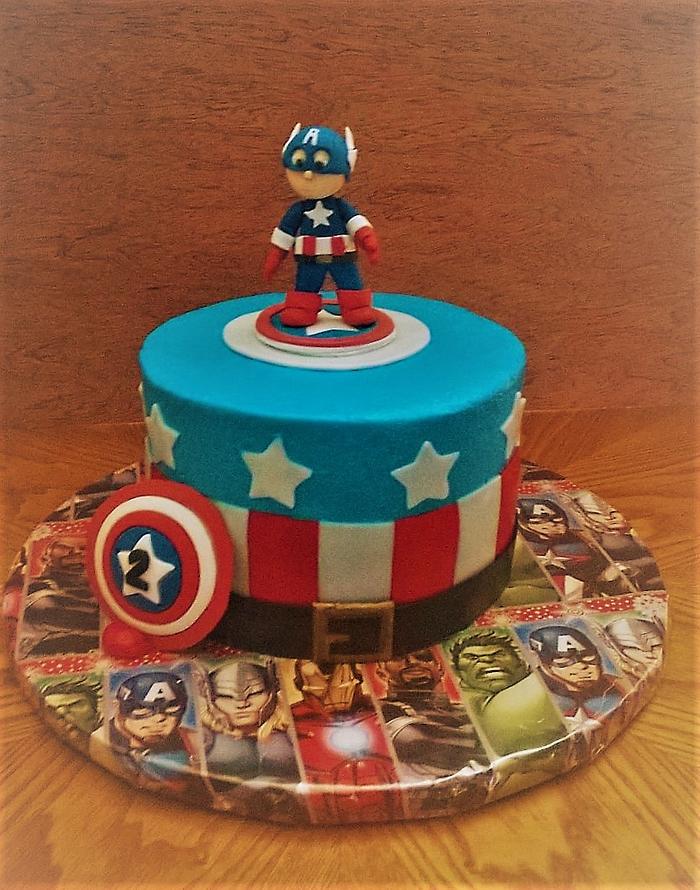 Captain America cake