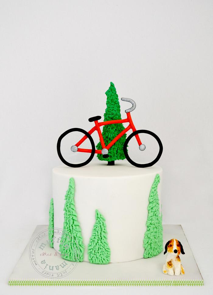 Bicycle cake