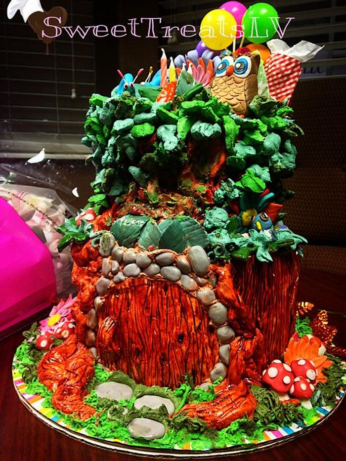 Tree House Birthday Cake