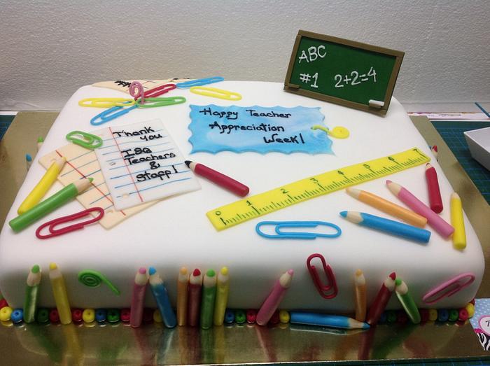 Teacher Appreciation Cake