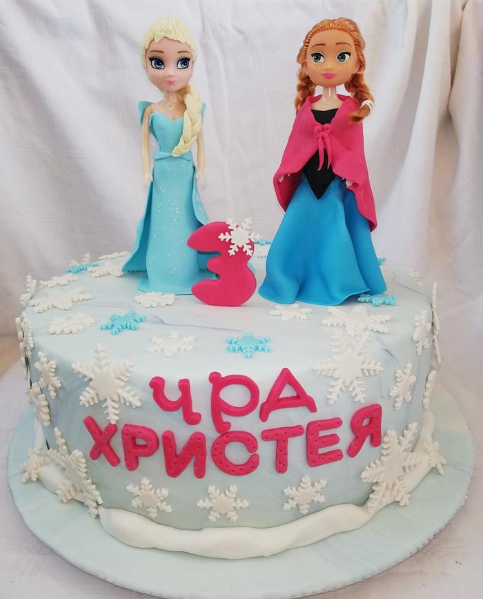 Торта Елза и Ана 