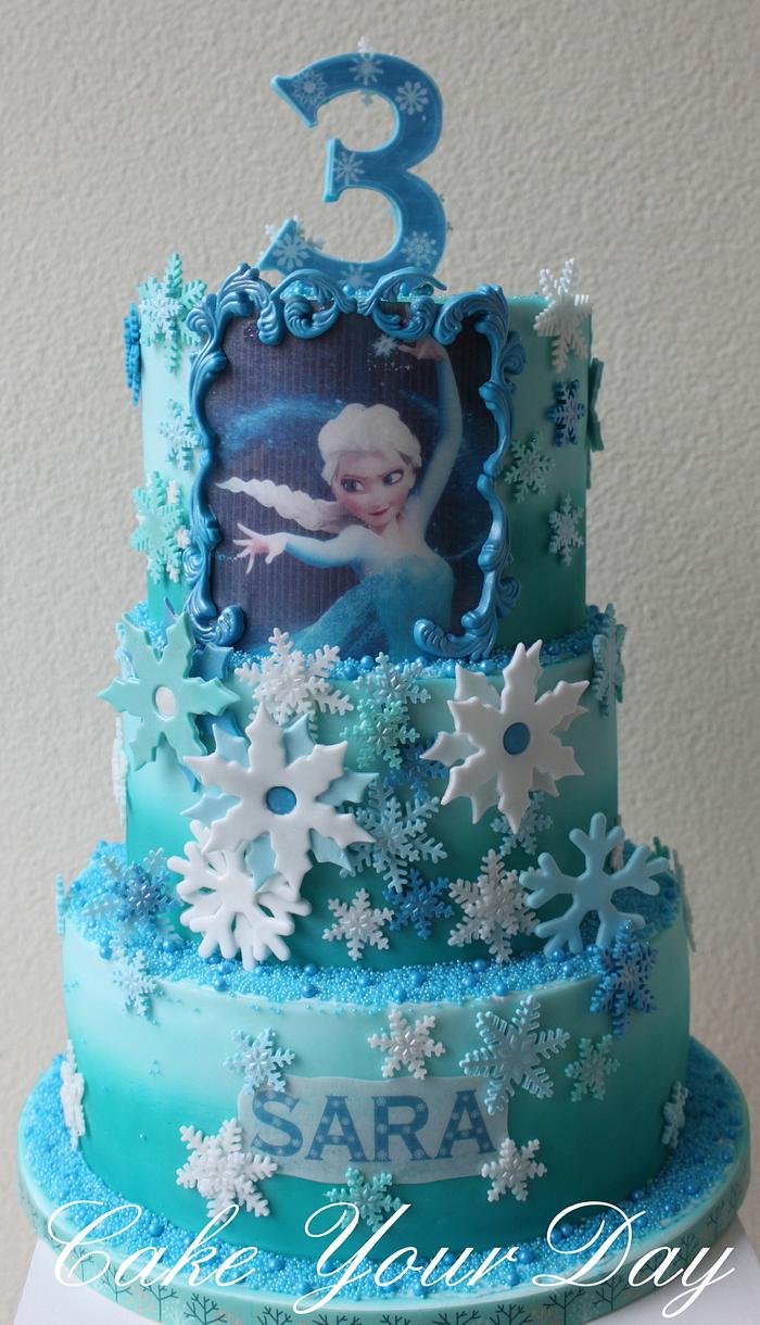 Frozen Cake Elsa.