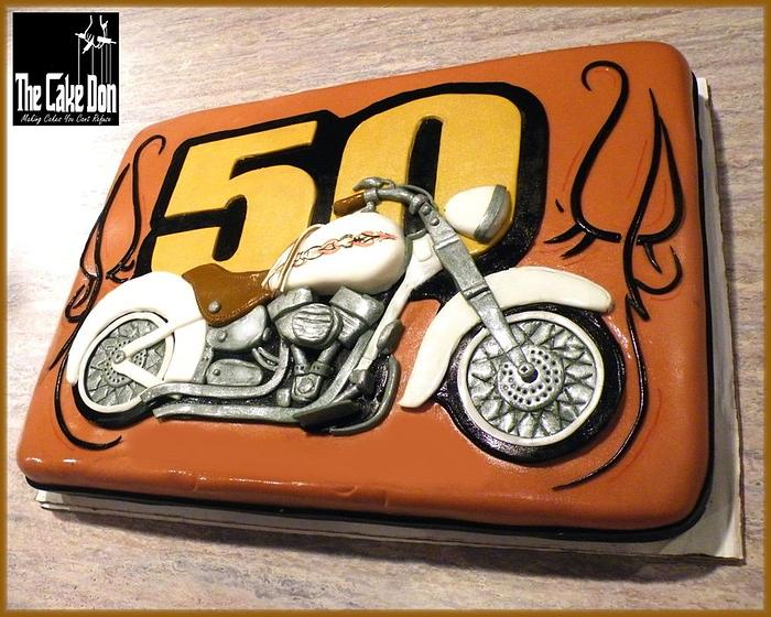 THE GET YOUR MOTOR RUNNING 50th BIRTHDAY CAKE