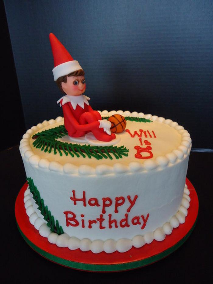 Will's Elf on the Shelf cake