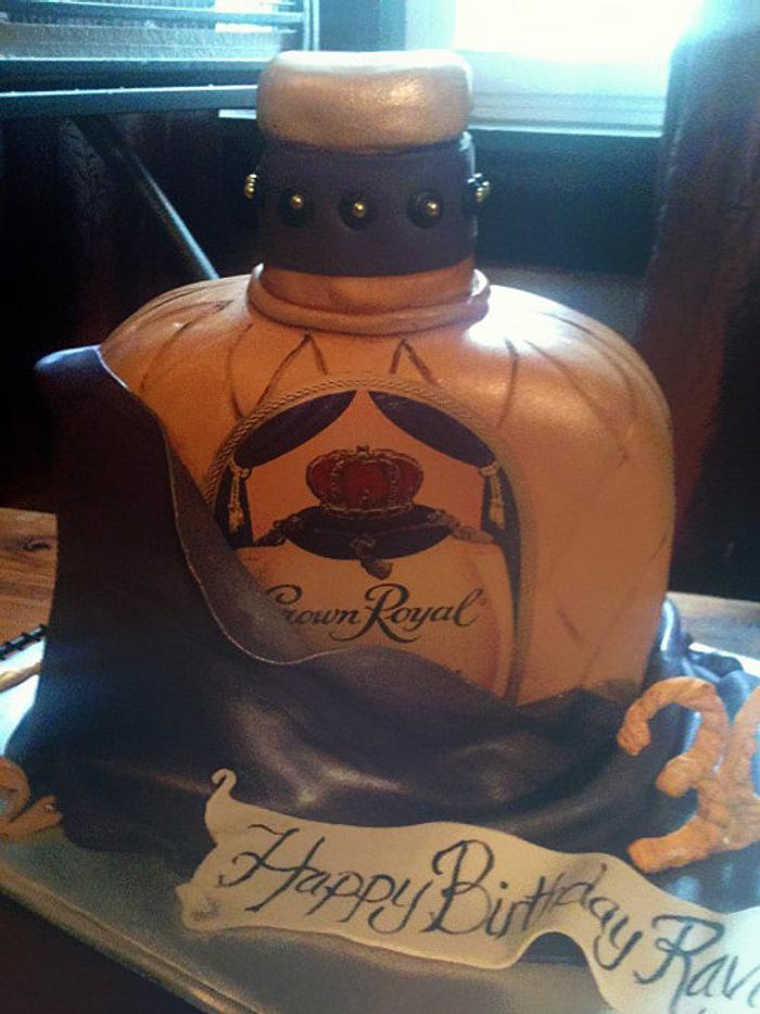 Crown Royal Birthday Cake