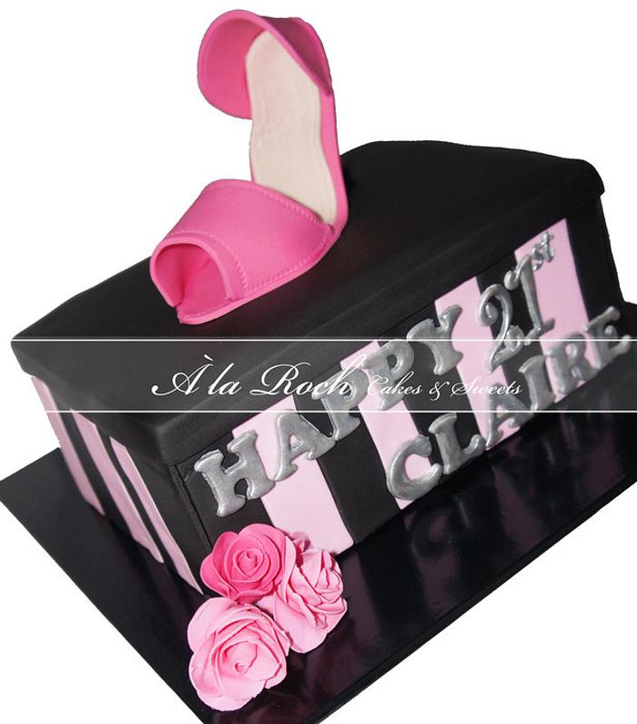 Stiletto Shoebox Cake