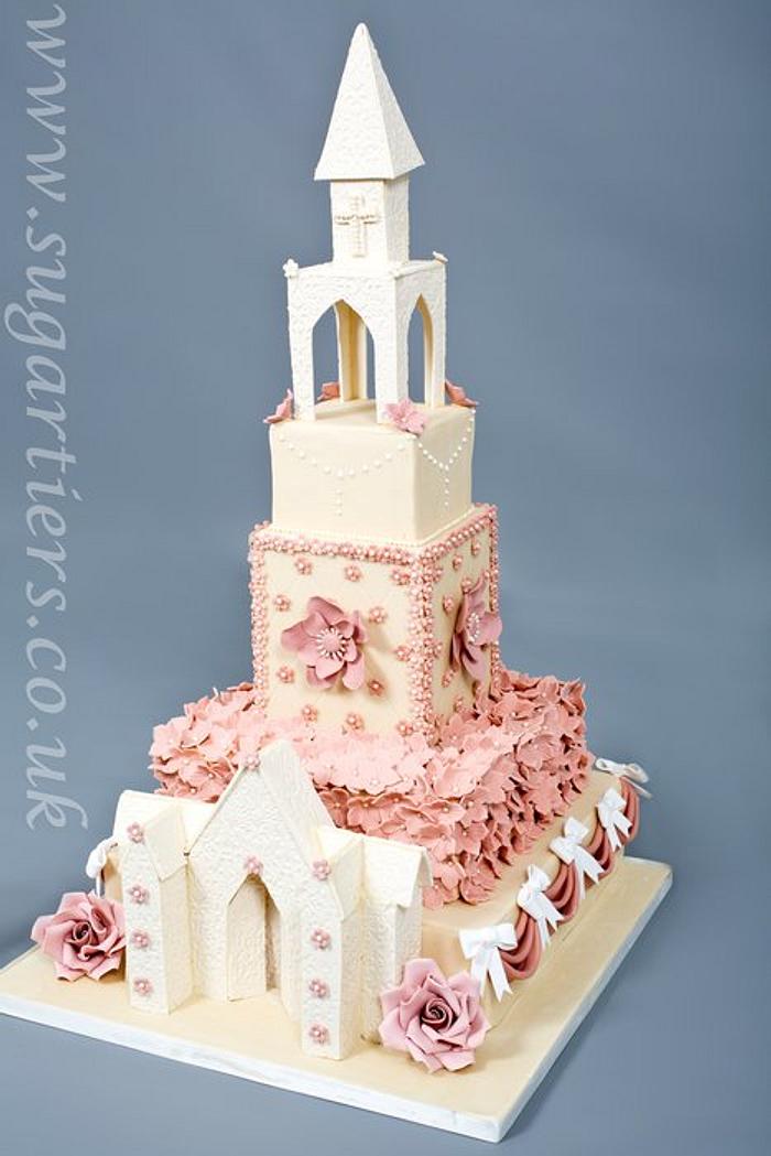 church wedding cake 