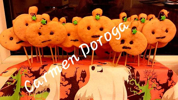 Pumpkin cookies Halloween 
