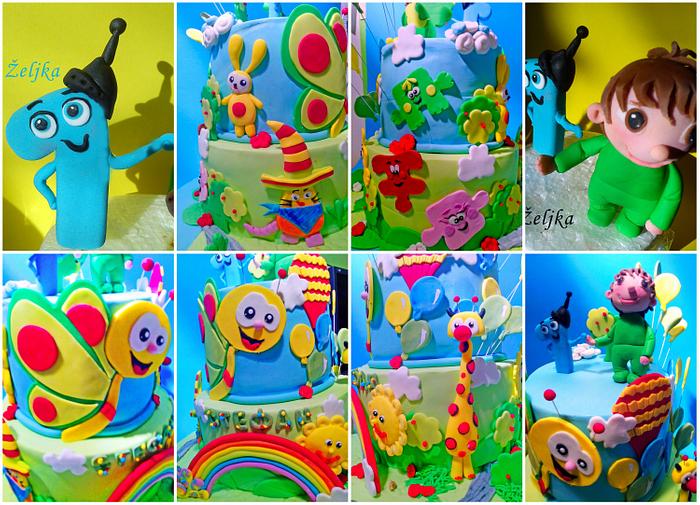 Baby TV cake - Decorated Cake by Zeljkina radionica - CakesDecor