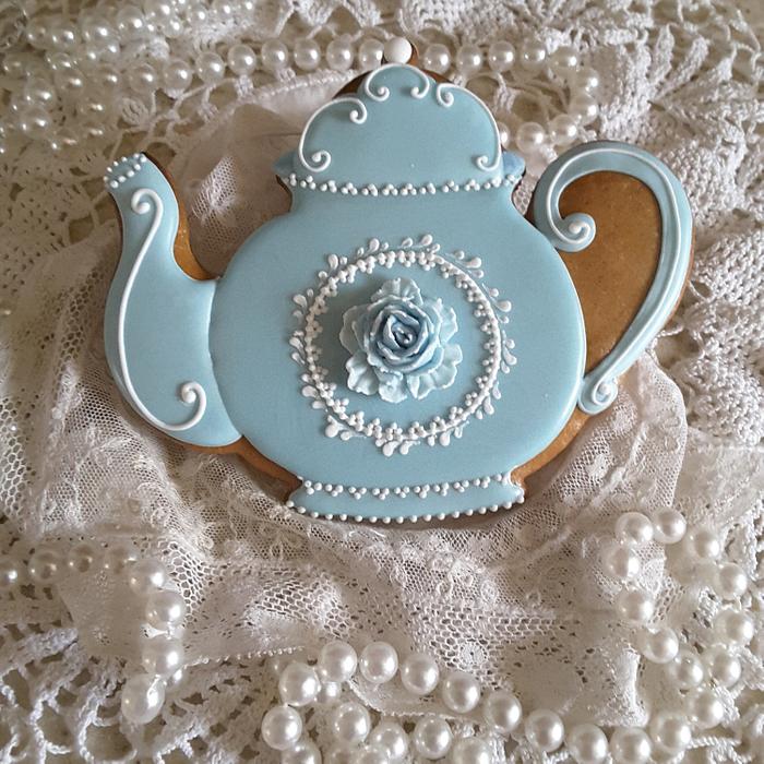 Teapot in blue