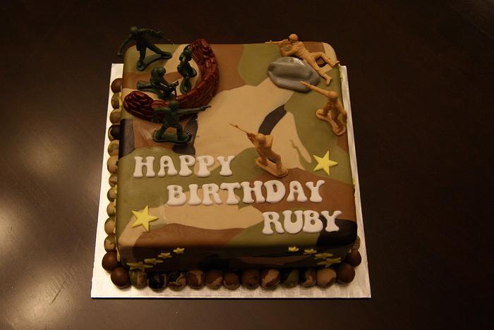 An Army Fan's Birthday Cake