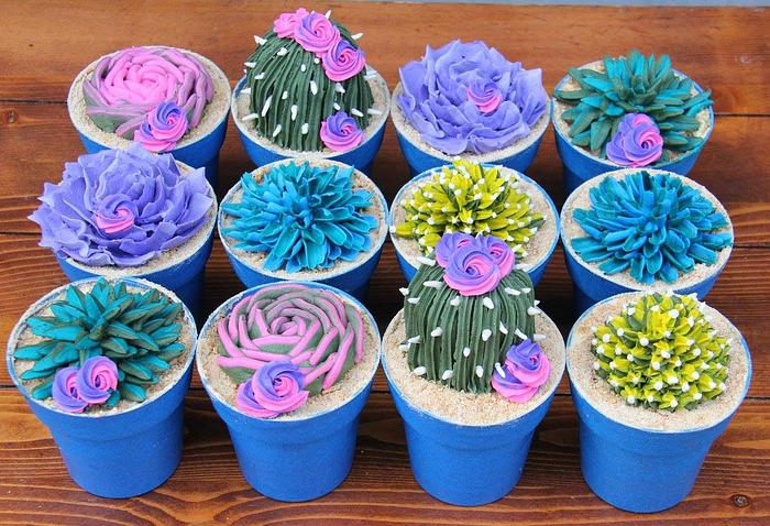 Succulent Cupcakes - Went Viral