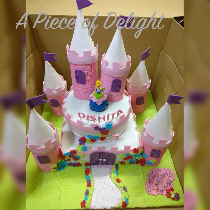 Cindrella Castle theme cake!!