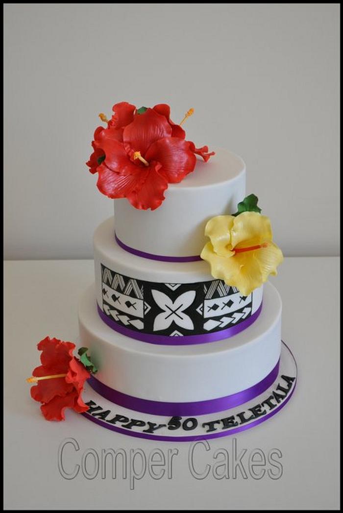 Samoan pater birthday cake