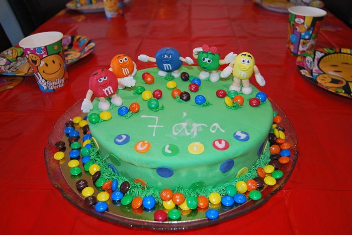 M&M themed birthday party