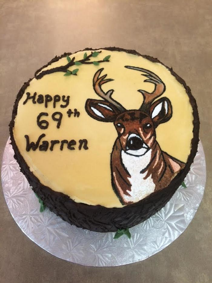 Deer Birthday Cake
