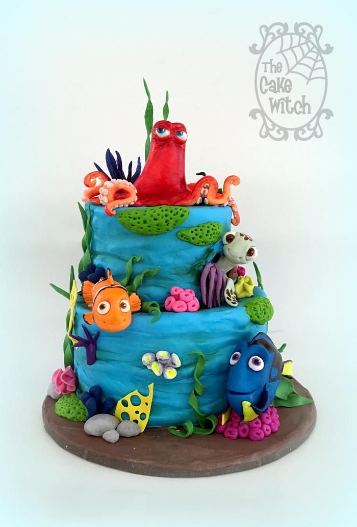 Finding Dory Cake - See Vanessa Craft