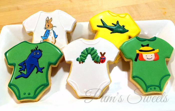 Onesie Cookies Based on Classic Storybooks