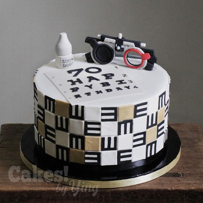 Eyecare Events: Nine Eye Chart Cakes For National Cake Day | The Optical  Journal