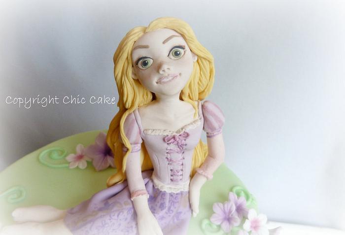 Tangled - Rapunzel cake