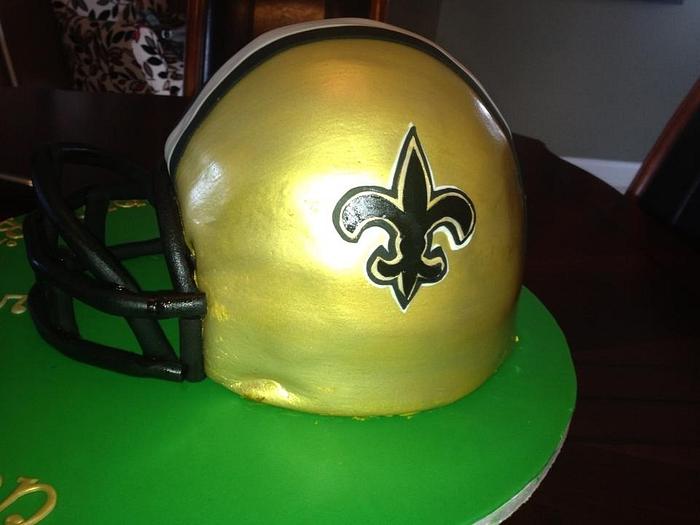 New Orleans helmet cake