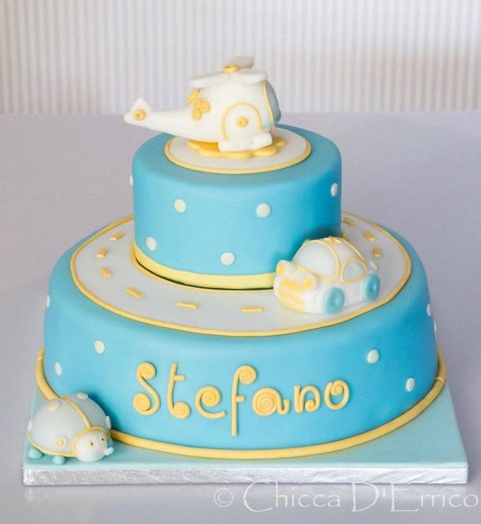 Christening cake for stefano