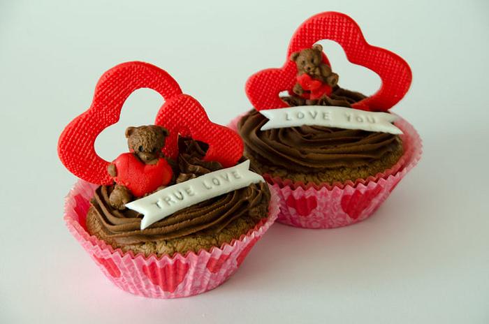 cupcakes for Valentine's Day