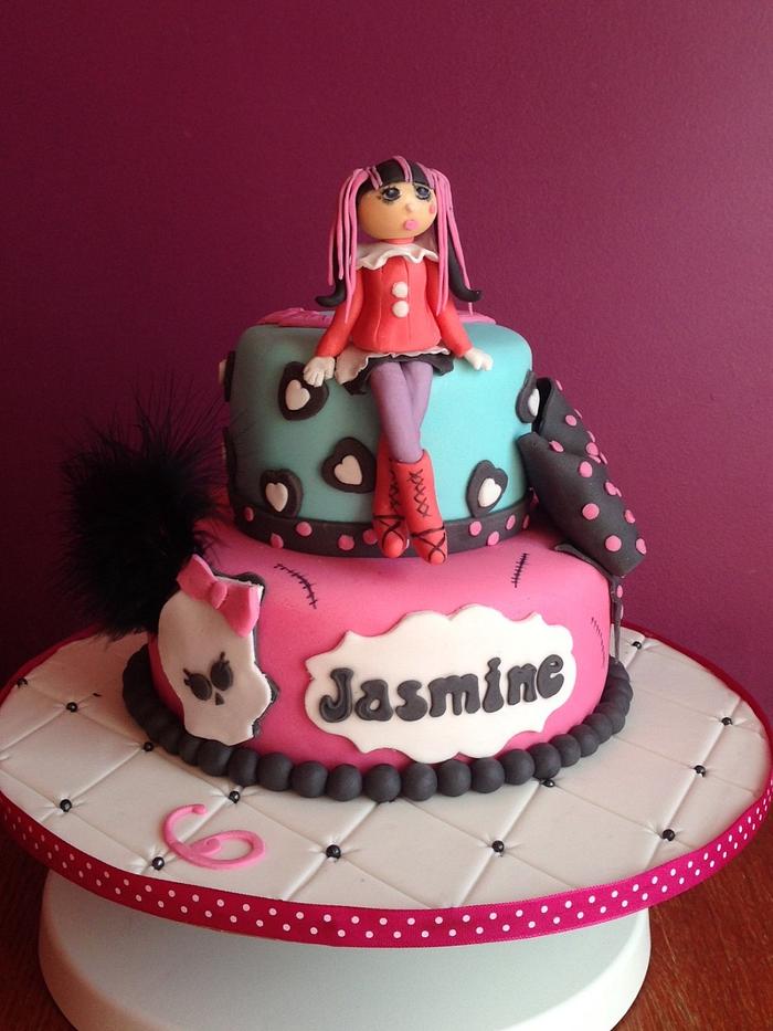 Monster High 2 tier Cake