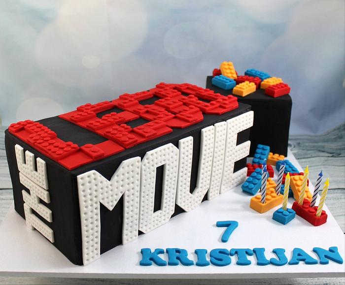 The Lego Movie cake