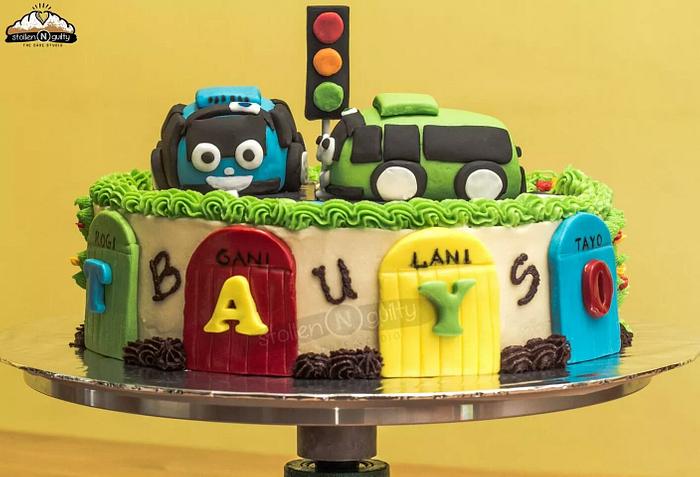 Tayo Bus cake