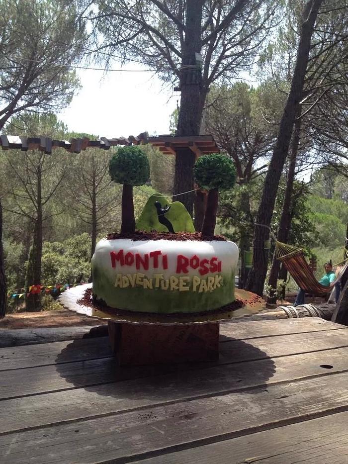 Monti Rossi Adventure Park cake