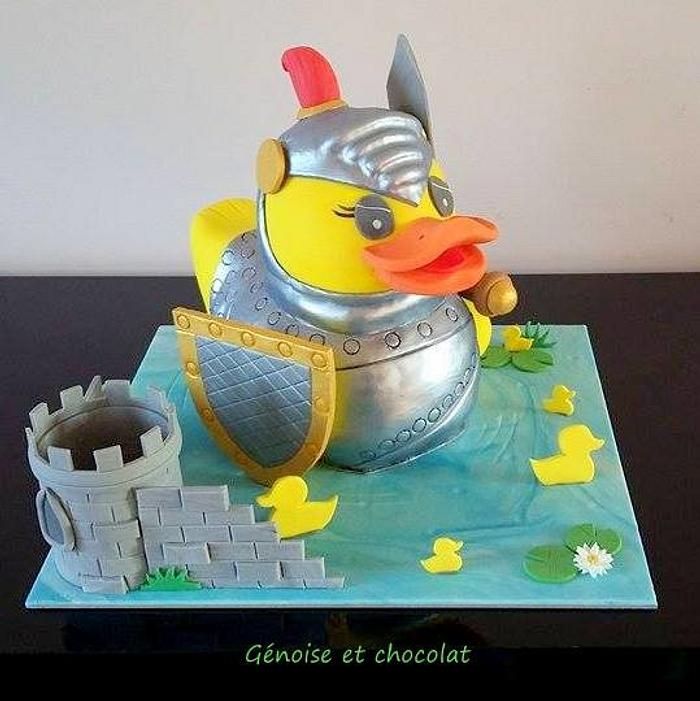 Knight duck cake