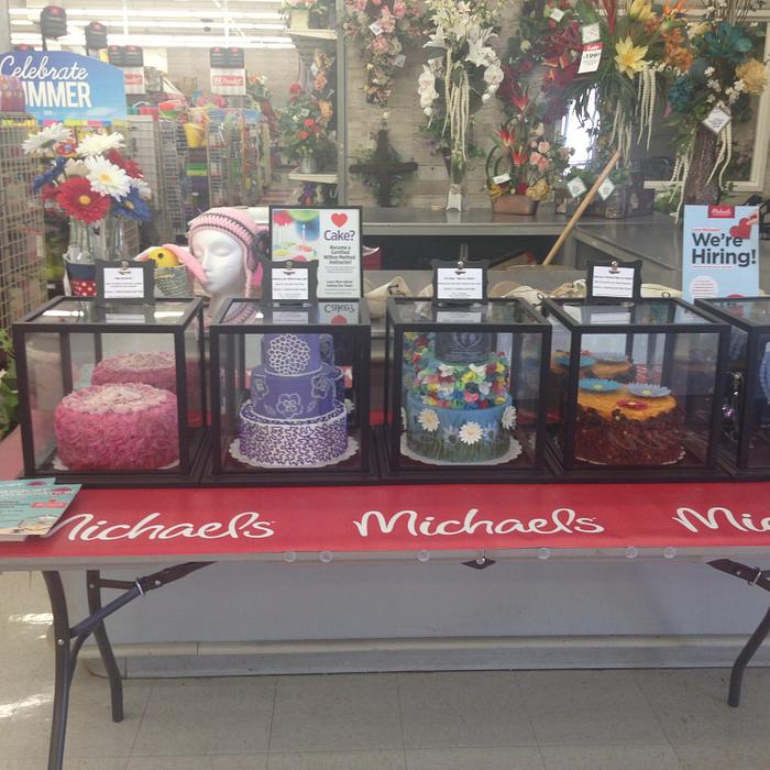 Completed Cake Display at Michael's 