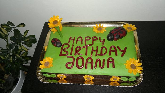 Birthday cake for my niece joana