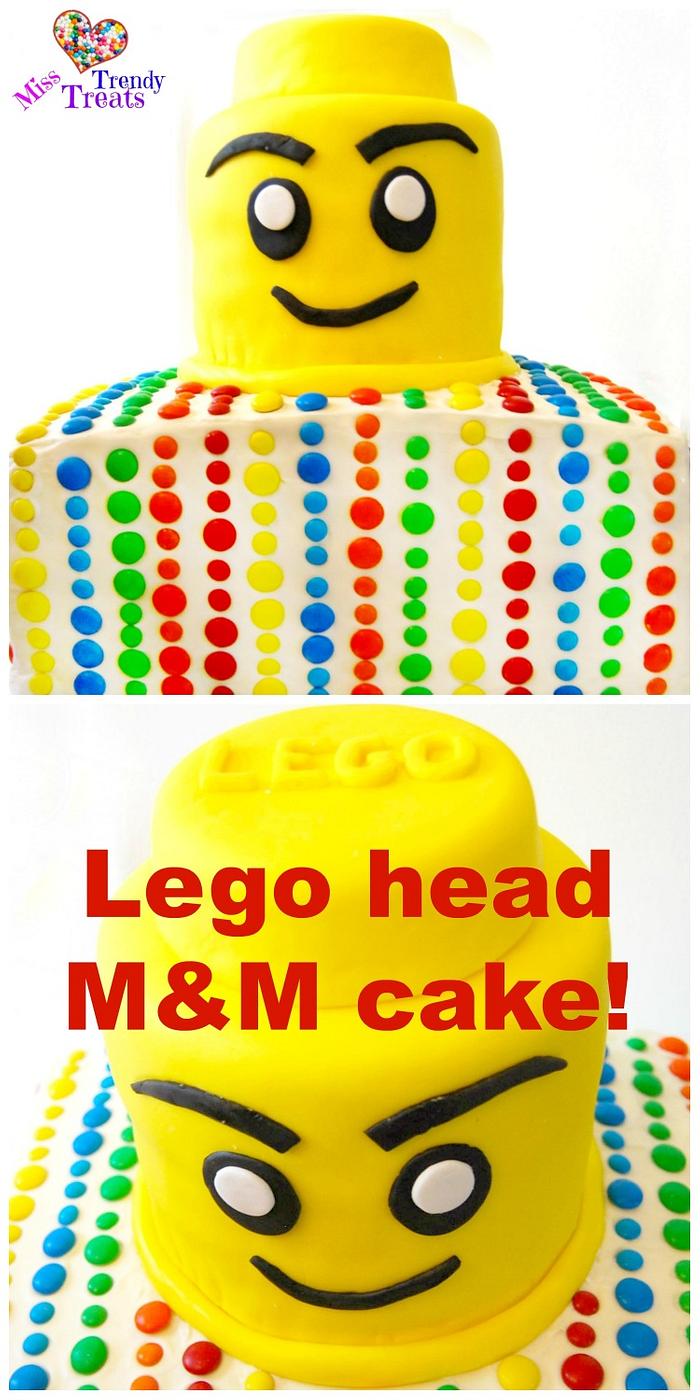 Lego Head M&M cake!