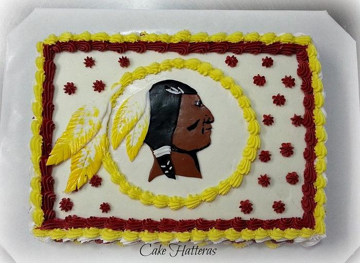 A Washington Redskins Grooms Cake