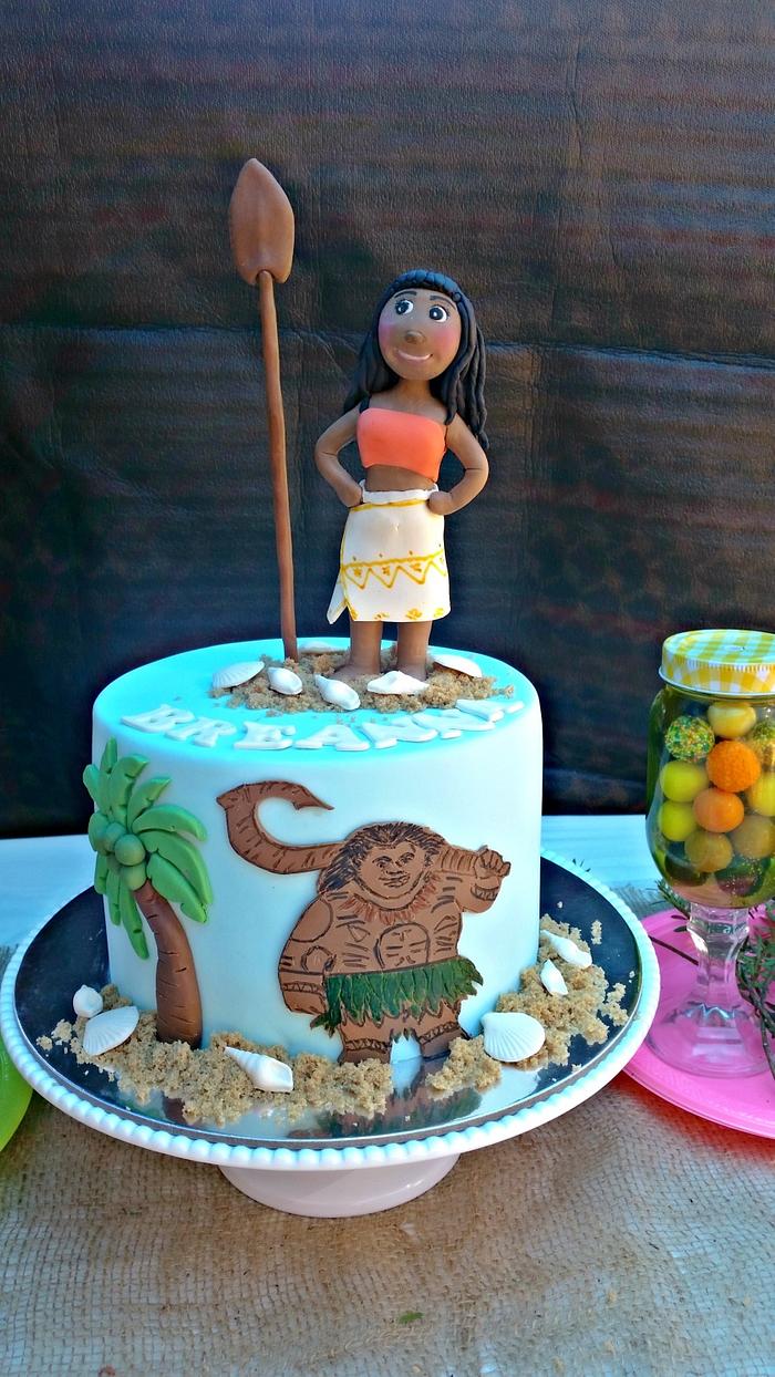 Moana themed cake
