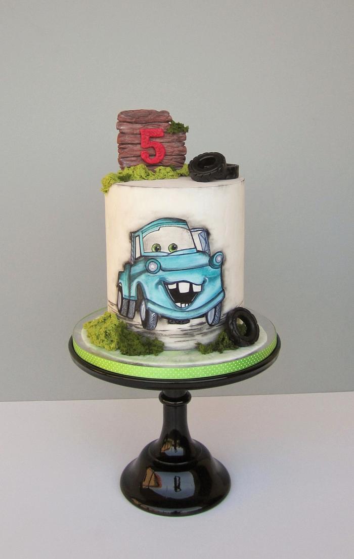 Car birthday cake