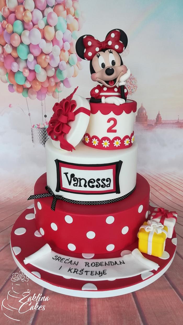 Minnie Mouse gift cake