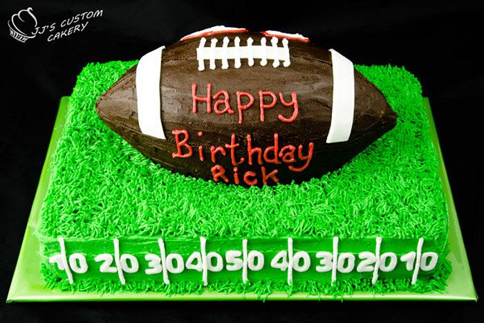 Football 50th Birthday Cake