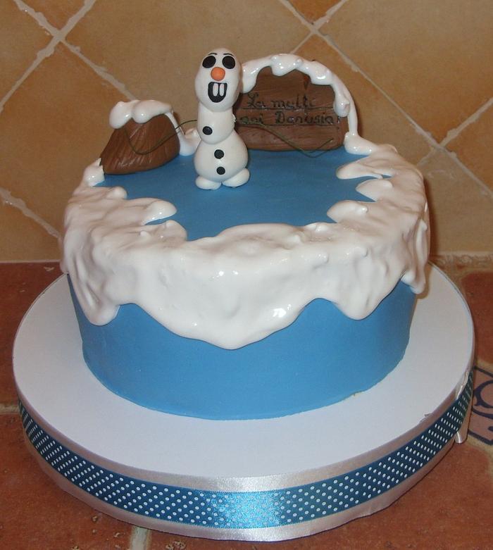 Olaf Cake