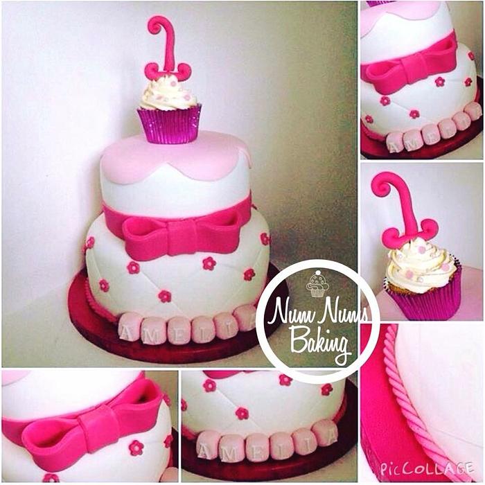 Pink Cupcake Cake